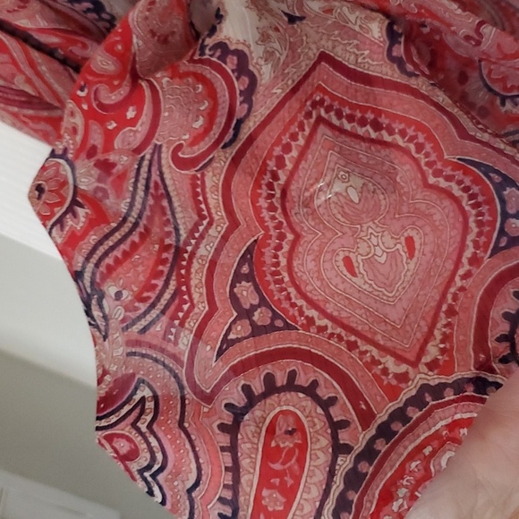 Lucky Brand semi sheer long sleeve - Picture 3 of 5